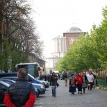 Pelerini la moastele Sfantului Dimitrie, Ocrotitorul Bucurestilor
